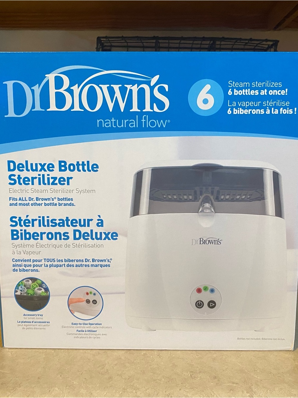 NEW Dr. Brown’s Deluxe Electric Sterilizer for Baby Bottles/Essentials NIB